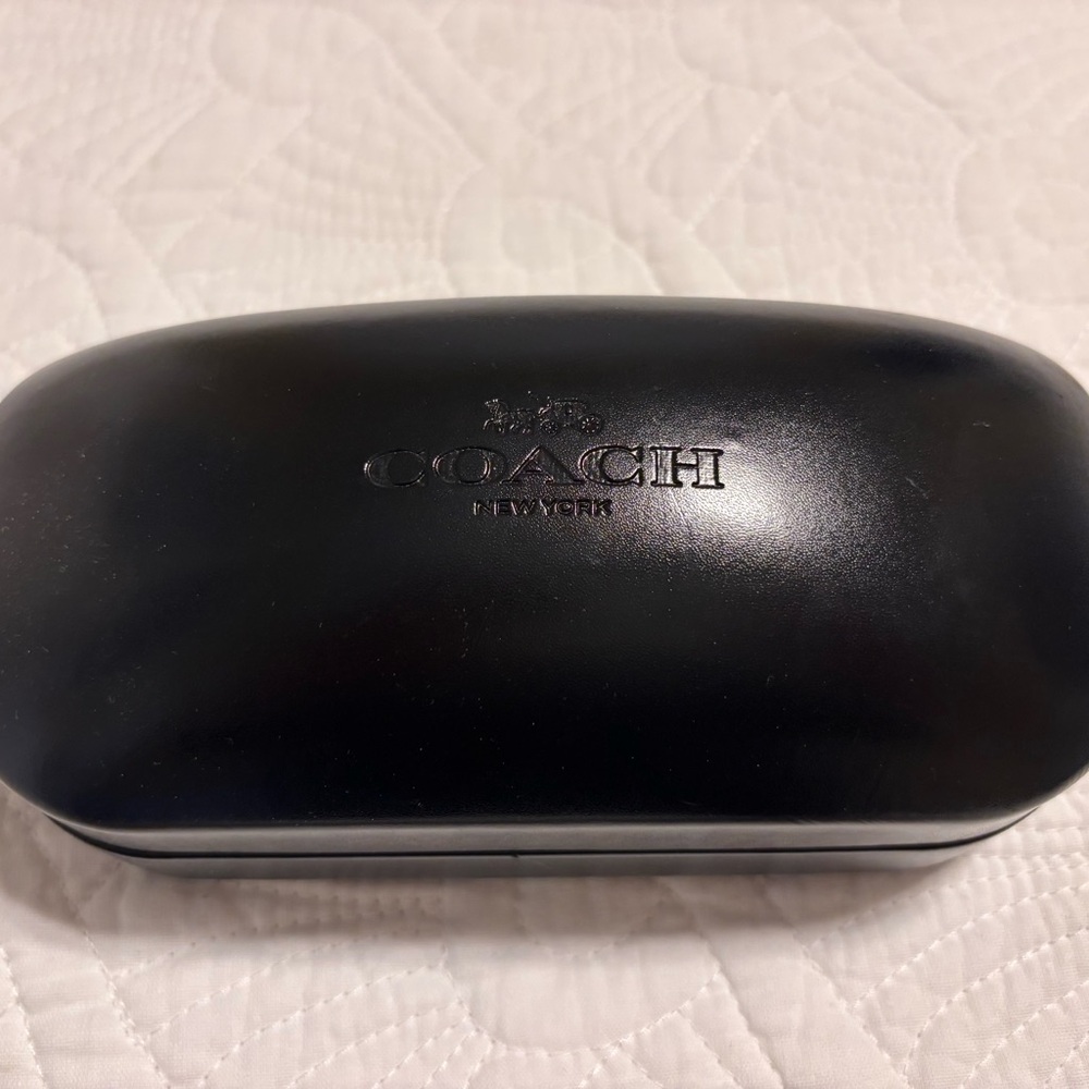 Coach Clamshell Black Eyewear Case